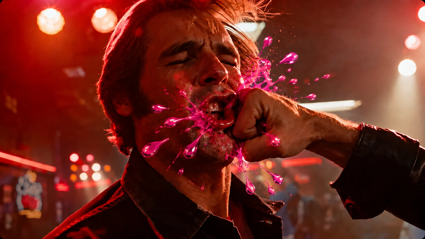 A stylised action shot from the PPVFX AI showreel